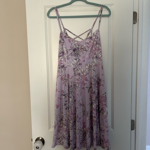 torrid Dresses & Skirts - Floral Lavender Spaghetti Strap Dress